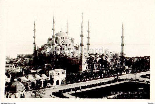 Istanbul - Sultan Ahmet Mosque - old postcard - Turkey - unused - JH Postcards