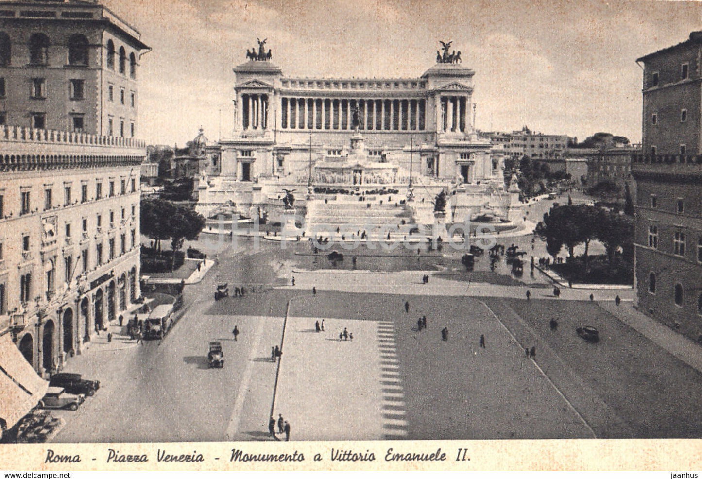 Roma - Rome - Piazza Venezia - Monumento a Vittorio Emanuele II - old postcard - Italy - unused - JH Postcards