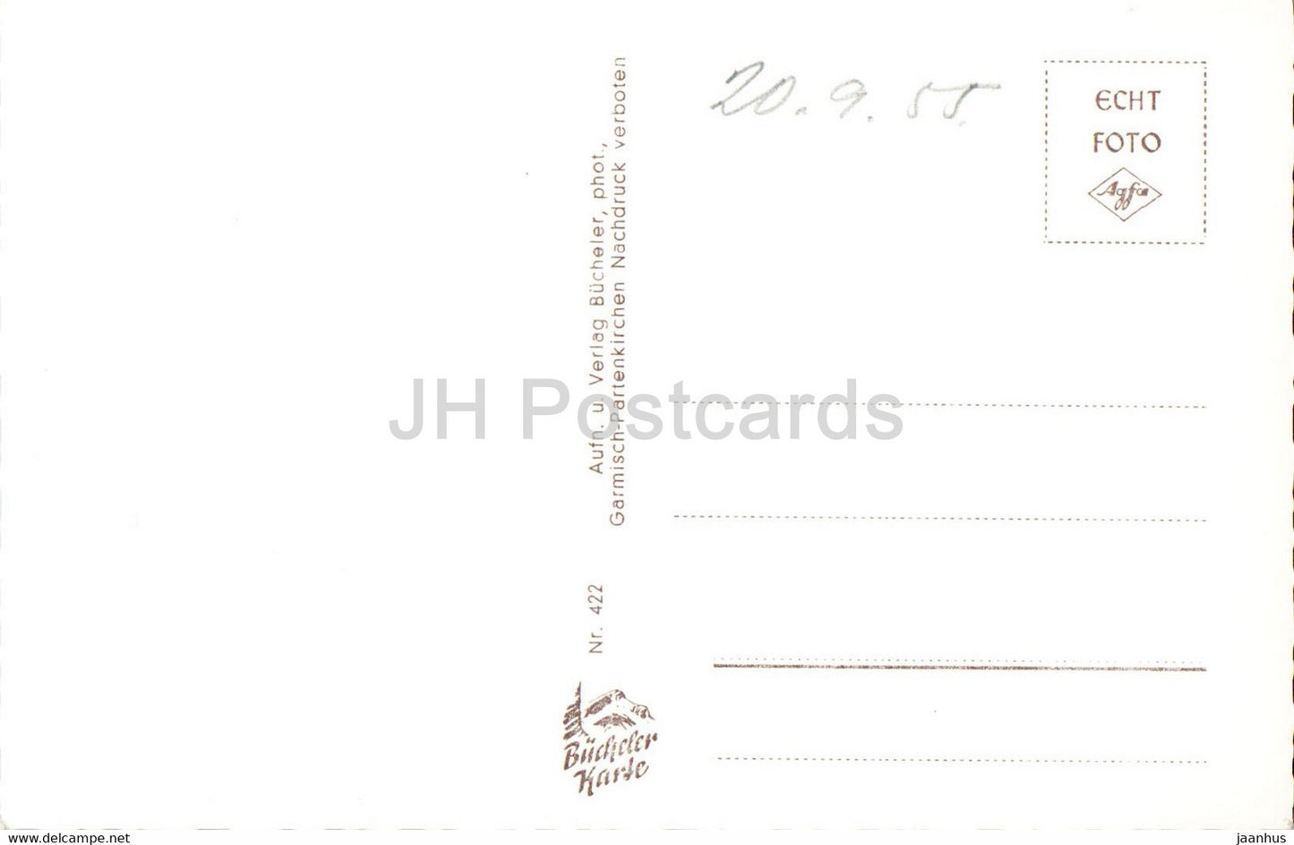 Grosse Alpentour - Oberammergau - Walchensee - Kloster Ettal - Kochelsee - carte postale ancienne - Allemagne - inutilisée