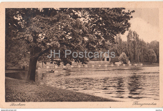 Aachen - Hangeweiher - old postcard - 1928 - Germany - used - JH Postcards
