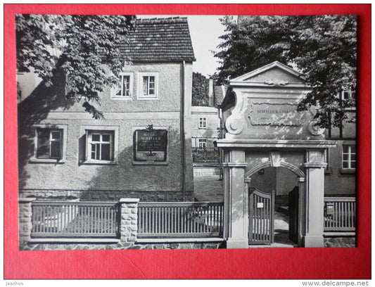 Schiller House - Leipzig - National Cultural Sites - old postcard - Germany DDR - unused - JH Postcards
