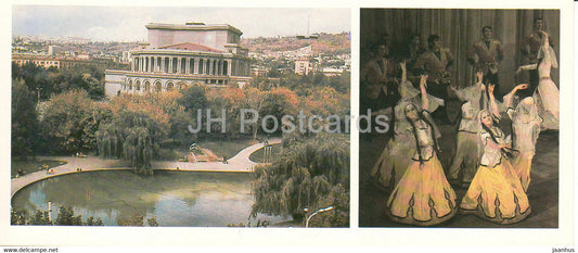 Yerevan - Spendiarov Academic Opera and Ballet Theatre - dance ensemble artists - 1981 - Armenia USSR - unused - JH Postcards