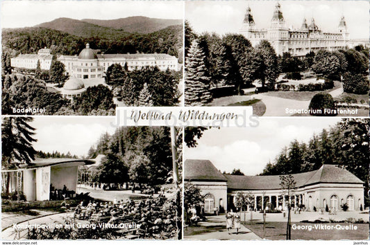 Weltbad Wildungen - Badehotel - Sanatorium Furstenhof - Konzertpavillon - Georg Viktor Quelle - Germany - used - JH Postcards