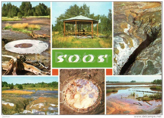 Soos - carbon dioxide source - State Nature Reserve near Frantiskovy Lazne - Czechoslovakia - Czech - used 1986 - JH Postcards