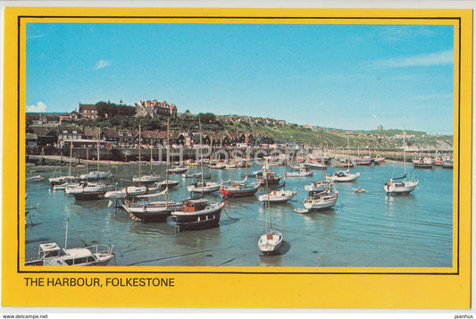 Folkestone - The Harbour - sailing boat - PLX4668 - 1985 - United Kingdom - England - used - JH Postcards