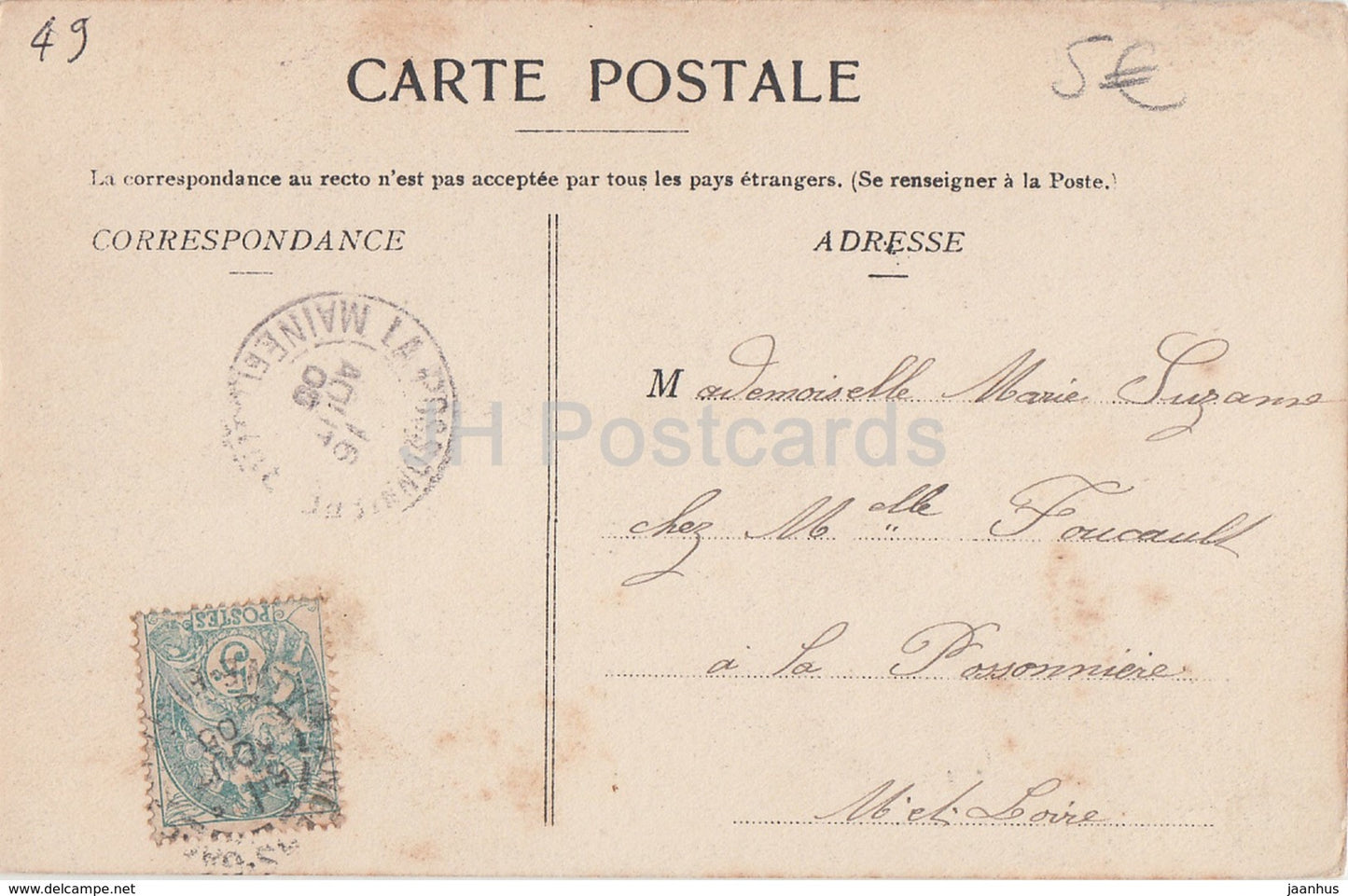 Sceaux - Chateau de Launay - 191 - castle - old postcard - 1905 - France - used