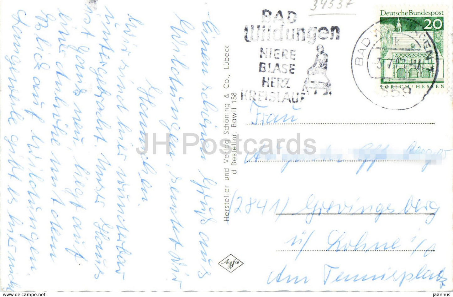 Weltbad Wildungen - Badehotel - Sanatorium Furstenhof - Konzertpavillon - Georg Viktor Quelle - Germany - used