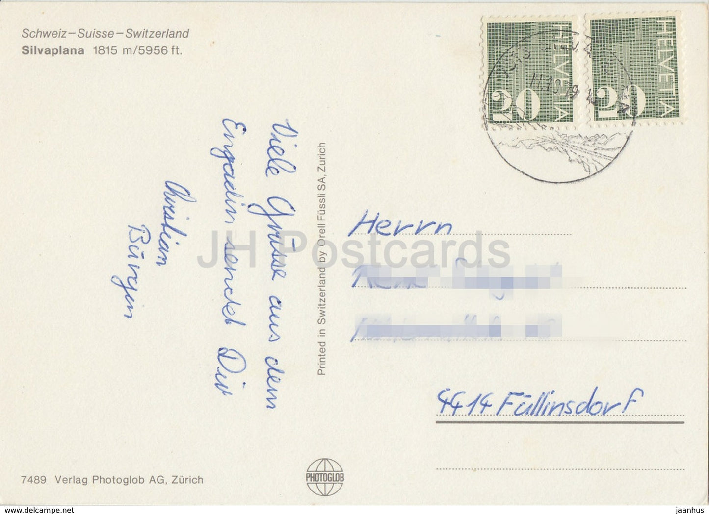 Silvaplana 1815 m - multiview - 1970s - Switzerland - used