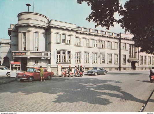 Breclav - Budova Okresni spravy spoju - District Administration Building - car  Czechoslovakia - Czech Republic - unused - JH Postcards