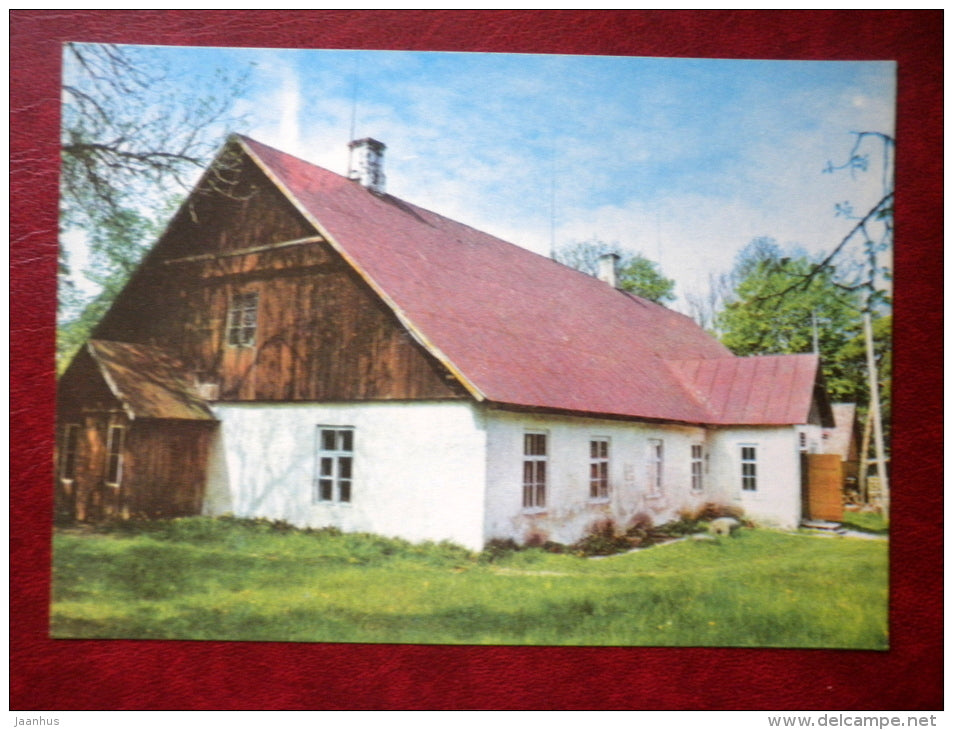 Local History Museum in Kassari - Hiiumaa island - 1977 - Estonia USSR - unused - JH Postcards