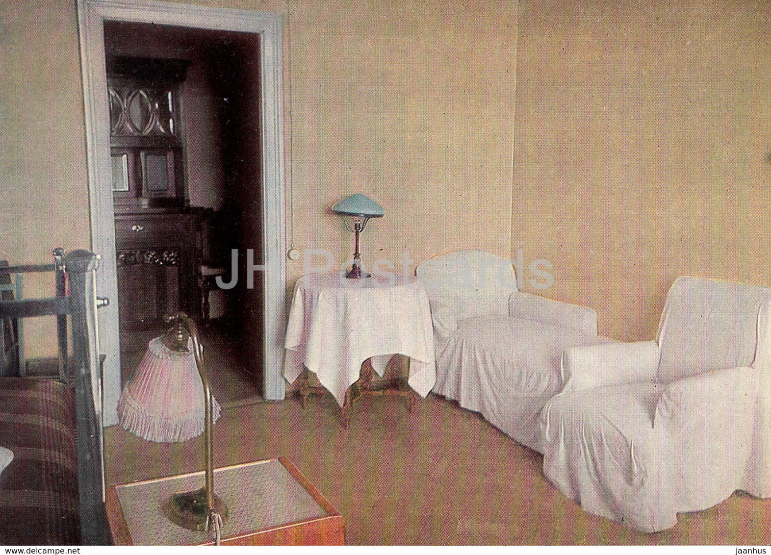 Lenin's study and apartment in the Kremlin - Lenin's room corner - 1968 - Russia USSR - unused - JH Postcards