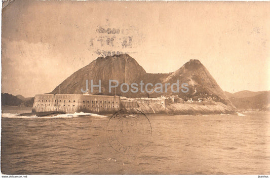 Rio de Janeiro - Le Fort de Santa Cruz - 237 - old postcard - 1921 - Brazil - used - JH Postcards