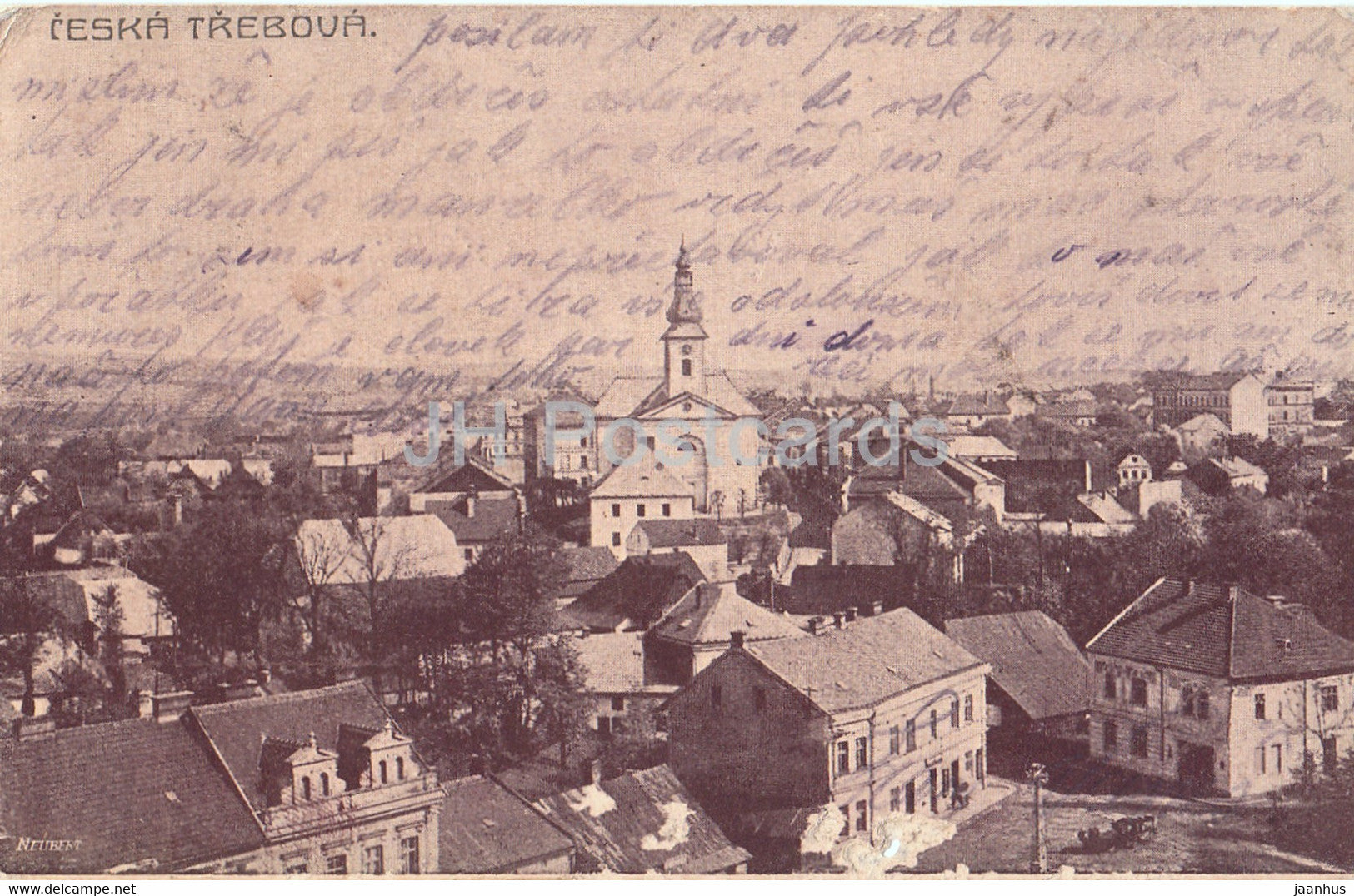Ceska Trebova - old postcard - Czech Republic - used - JH Postcards