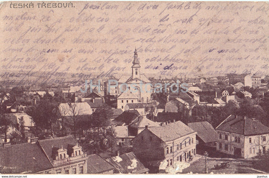 Ceska Trebova - old postcard - Czech Republic - used - JH Postcards