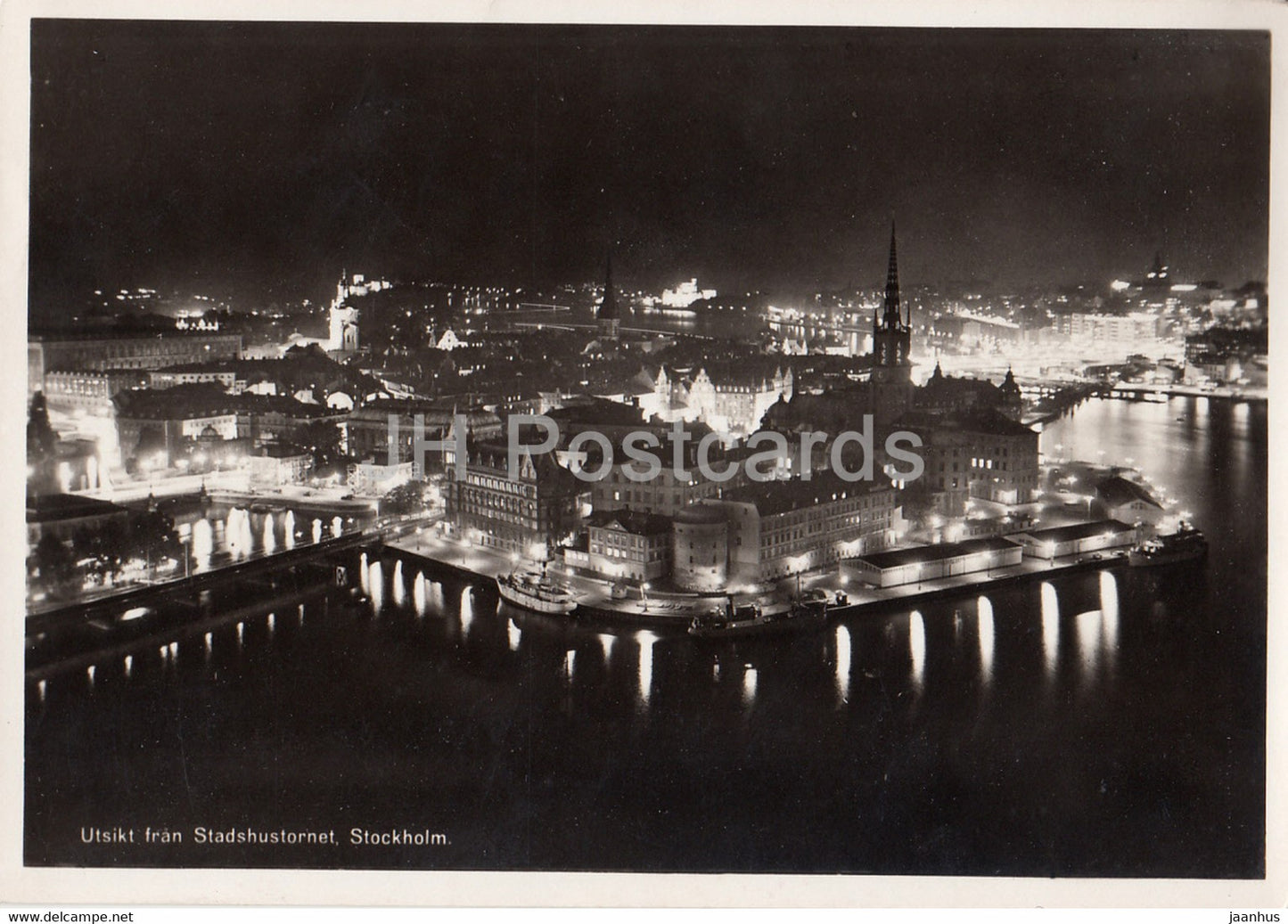 Stockholm - Utsikt fran Stadshustronet - View from Stadshustornet - old postcard - 1957 - Sweden - used - JH Postcards