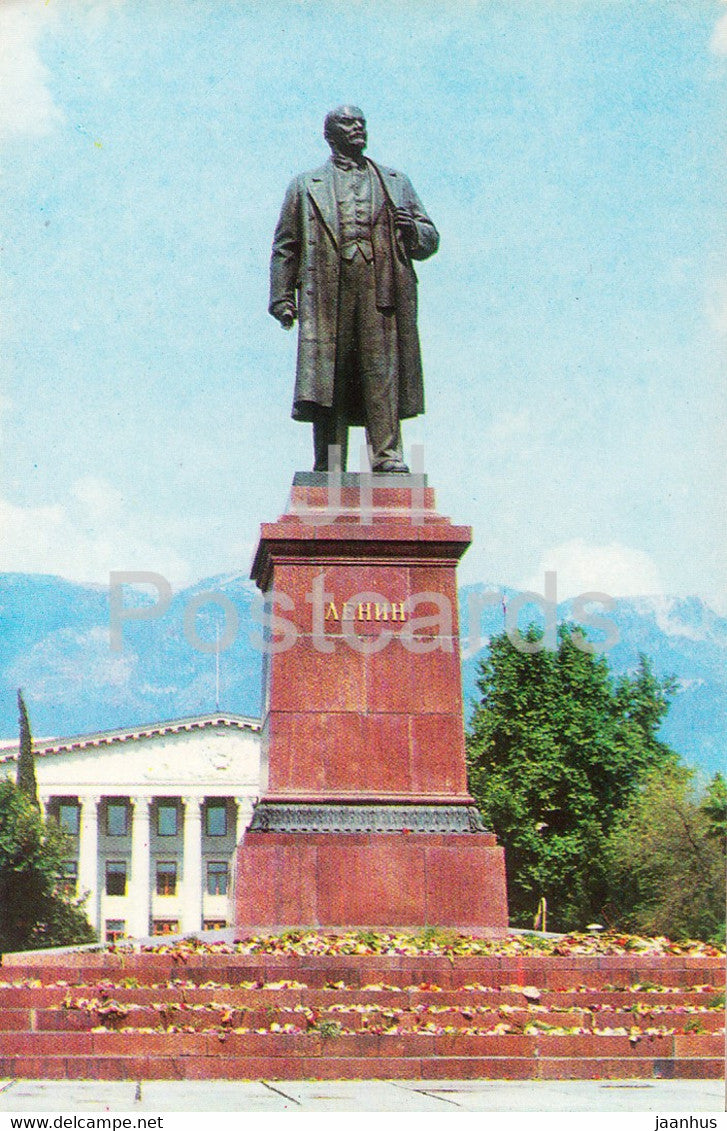 Yalta - Crimea - monument to Lenin - 1976 - Ukraine USSR - unused - JH Postcards