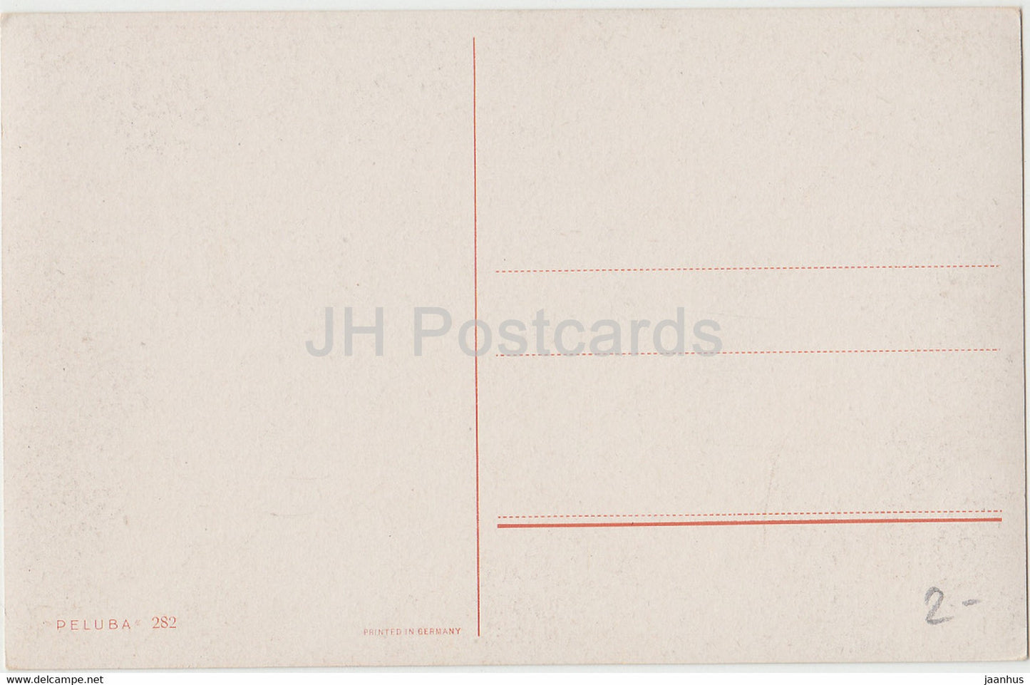 illustration de R. Alexander - château - Peluba 282 - carte postale ancienne - Allemagne - inutilisée