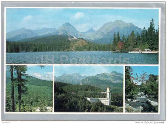 Strbske Pleso - Mylnica stream - Vysoka mountain - High Tatras - Czechoslovakia - Slovakia - used 1987 - JH Postcards