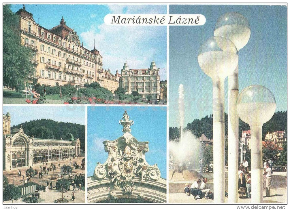 Marianske Lazne - Marienbad - Cheb district - spa - Czechoslovakia - Czech - unused - JH Postcards