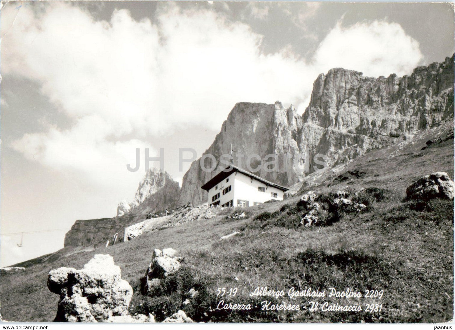 Albergo Gasthaus Paolino - Carezza - Karersee - Il Catinaccio - Italy - used - JH Postcards