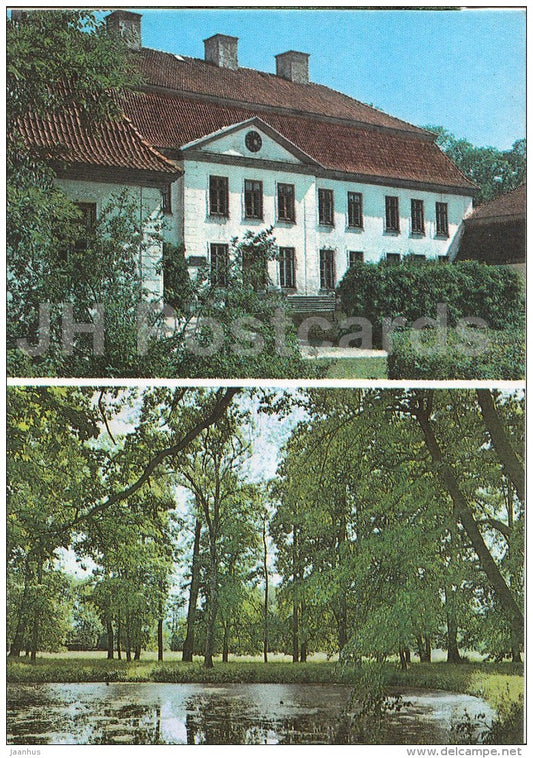 Suuremõisa castle and park - Hiiumaa island - 1990 - Estonia USSR - unused - JH Postcards