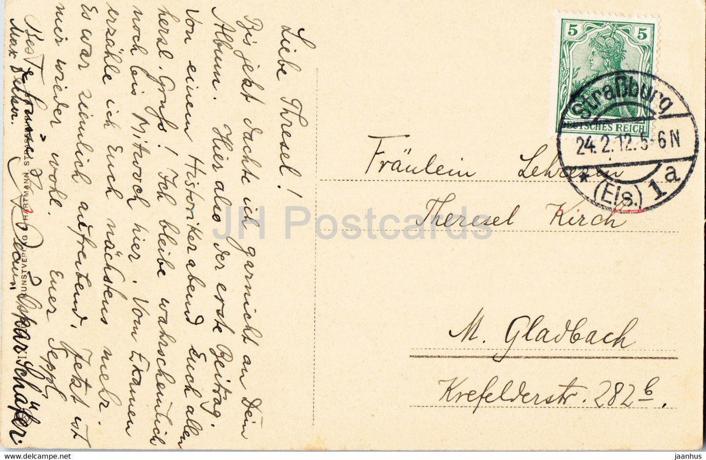 Strasbourg - Strasbourg - Rabenhof - Cour du Corbeau - carte postale ancienne - 1912 - France - occasion