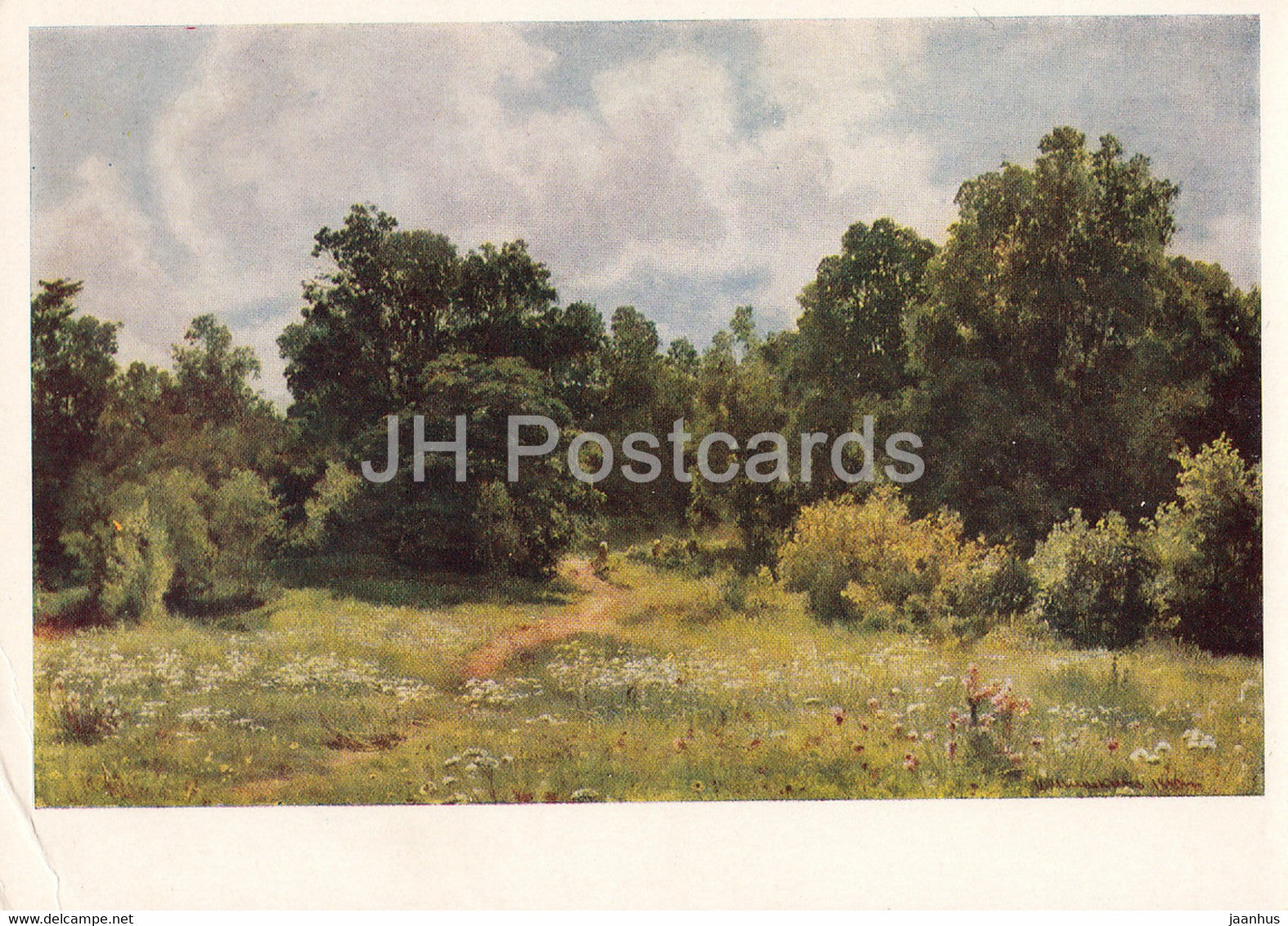 painting by I. Shishkin - Landscape - Russian art - 1962 - Russia USSR - unused - JH Postcards