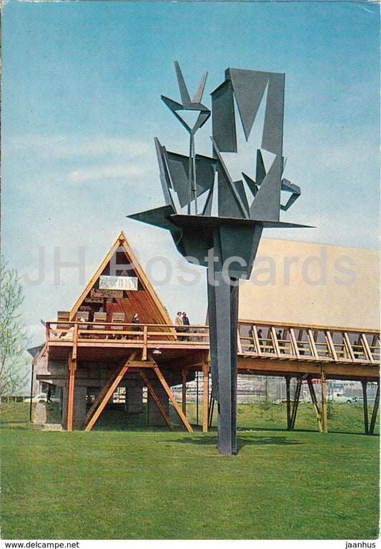 Lausanne - Exposition Nationale Suisse - La voie suisse - sculpture Werner Witschi - 1964 - Switzerland - unused - JH Postcards