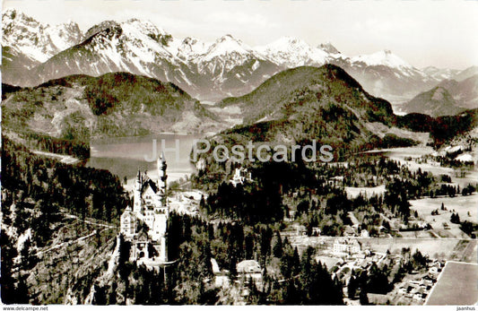 Konigsschloss Neuschwanstein - castle - Germany - used - JH Postcards