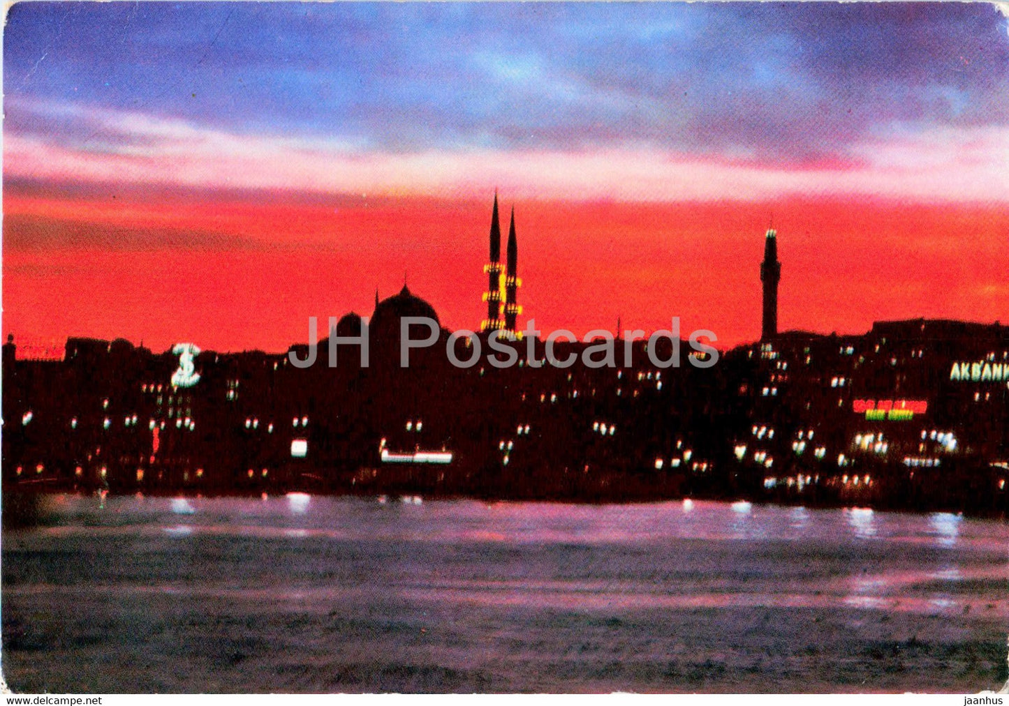 Istanbul - Eminonu quarter at the Holiday Night - Turkey - used - JH Postcards