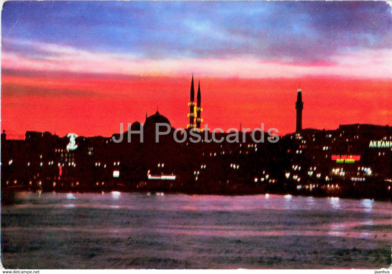 Istanbul - Eminonu quarter at the Holiday Night - Turkey - used - JH Postcards