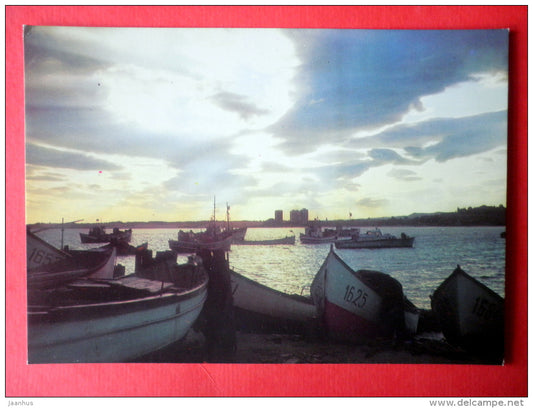 The Port - boats - Nesebar - Bulgaria - unused - JH Postcards