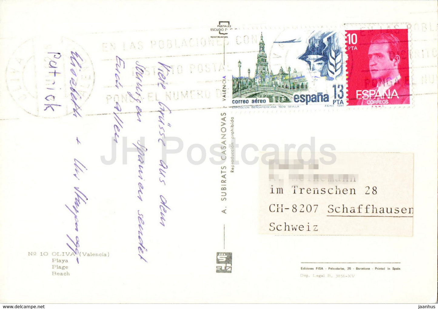 Oliva - Playa - plage - enfants - 10 - Espagne - utilisé