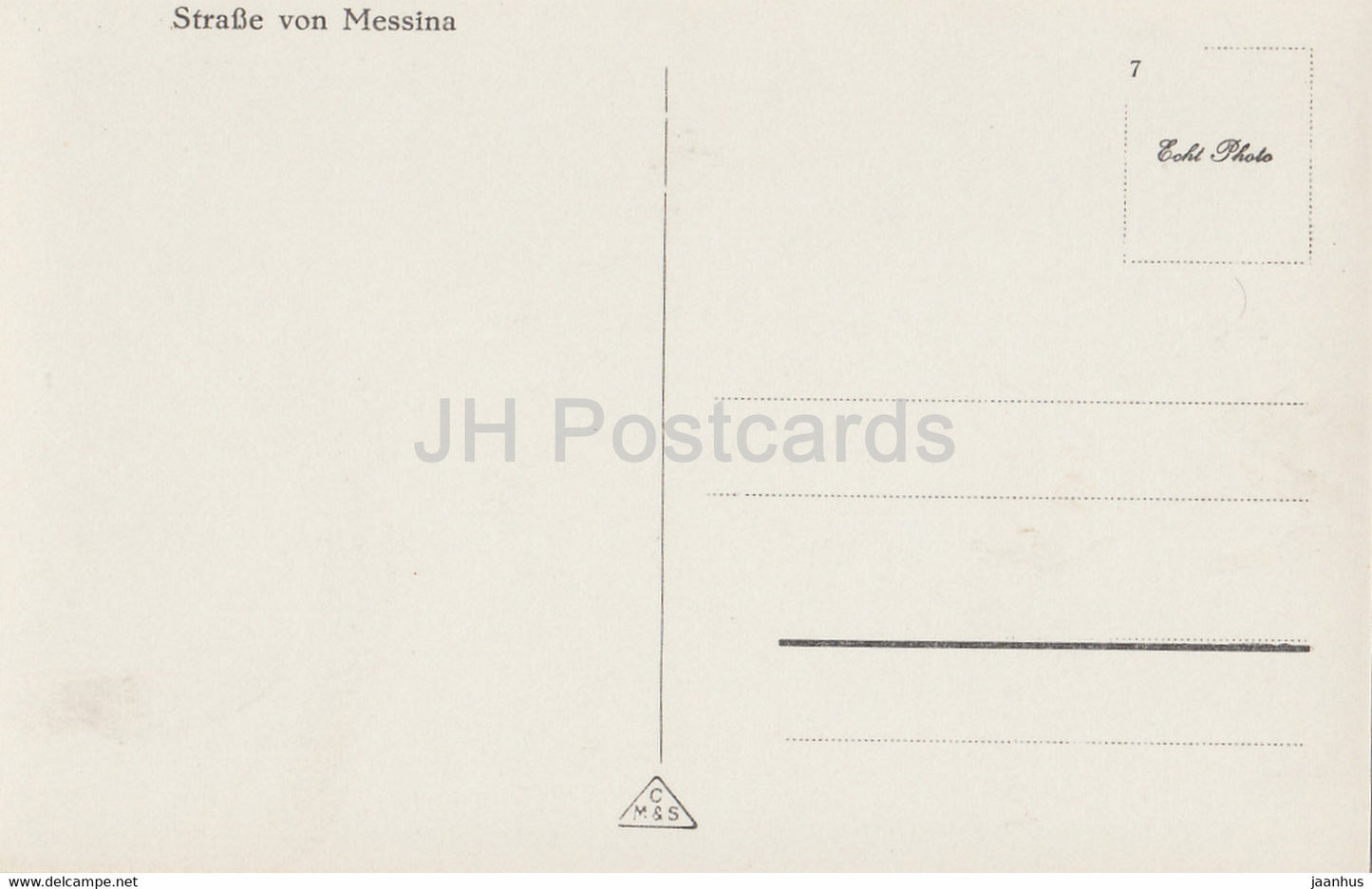 Messina - Strasse von Messina - 924 - old postcard - Italy - unused