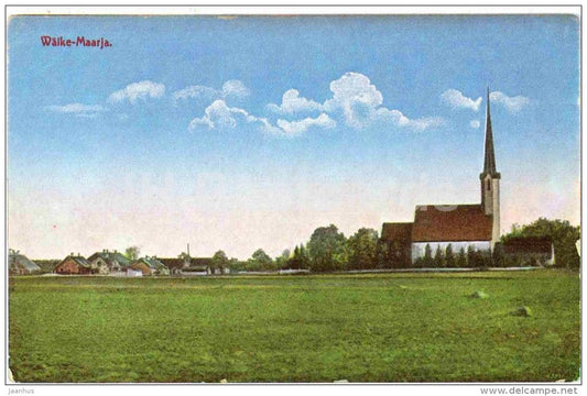 The Church of Vaike-Maarja - Virumaa - OLD POSTCARD REPRODUCTION! - 1990 - Estonia USSR - unused - JH Postcards