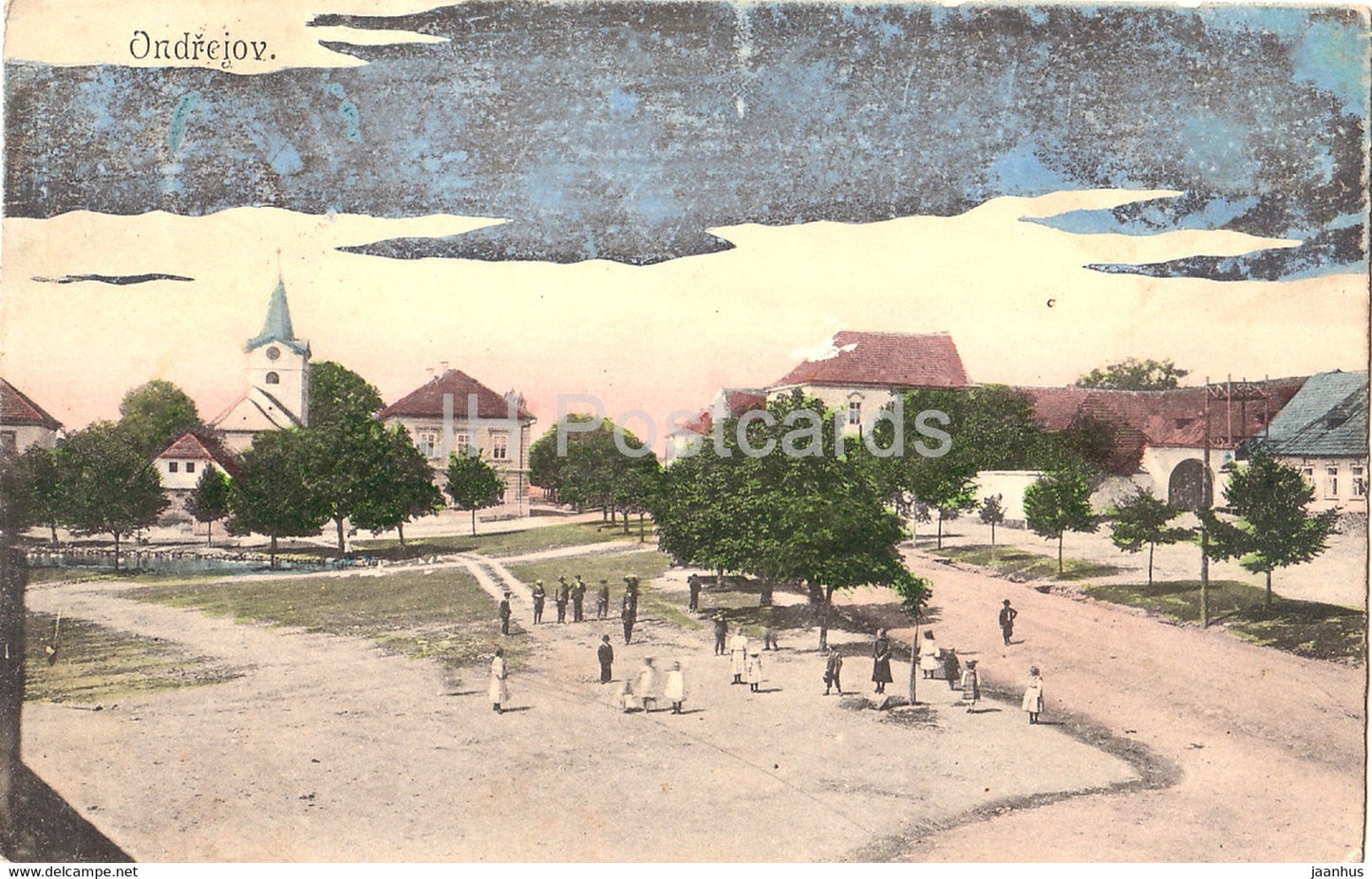 Ondrejov - old postcard - 1914 - Czech Republic - used - JH Postcards