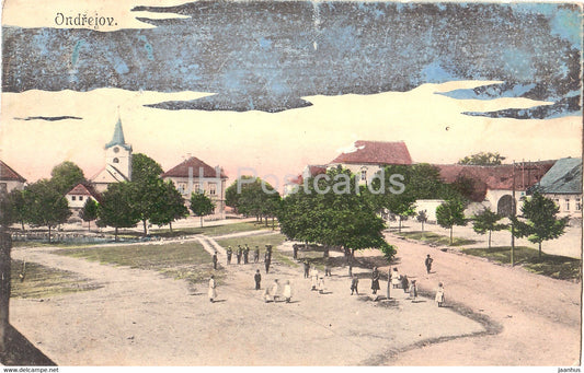 Ondrejov - old postcard - 1914 - Czech Republic - used - JH Postcards