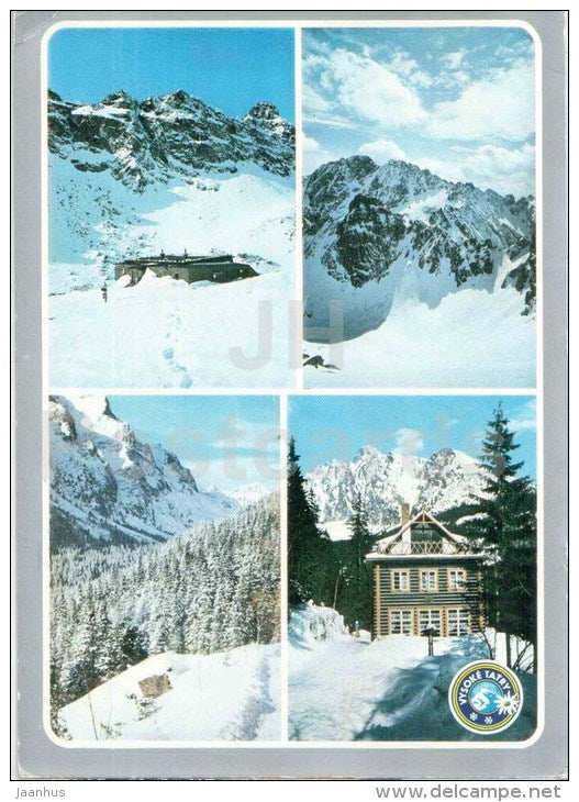 Zbojnicka cottage - Gerlachovsky stit - Velka Studena valley - Vysoke Tatry - Czechoslovakia - Slovakia - used 1990 - JH Postcards