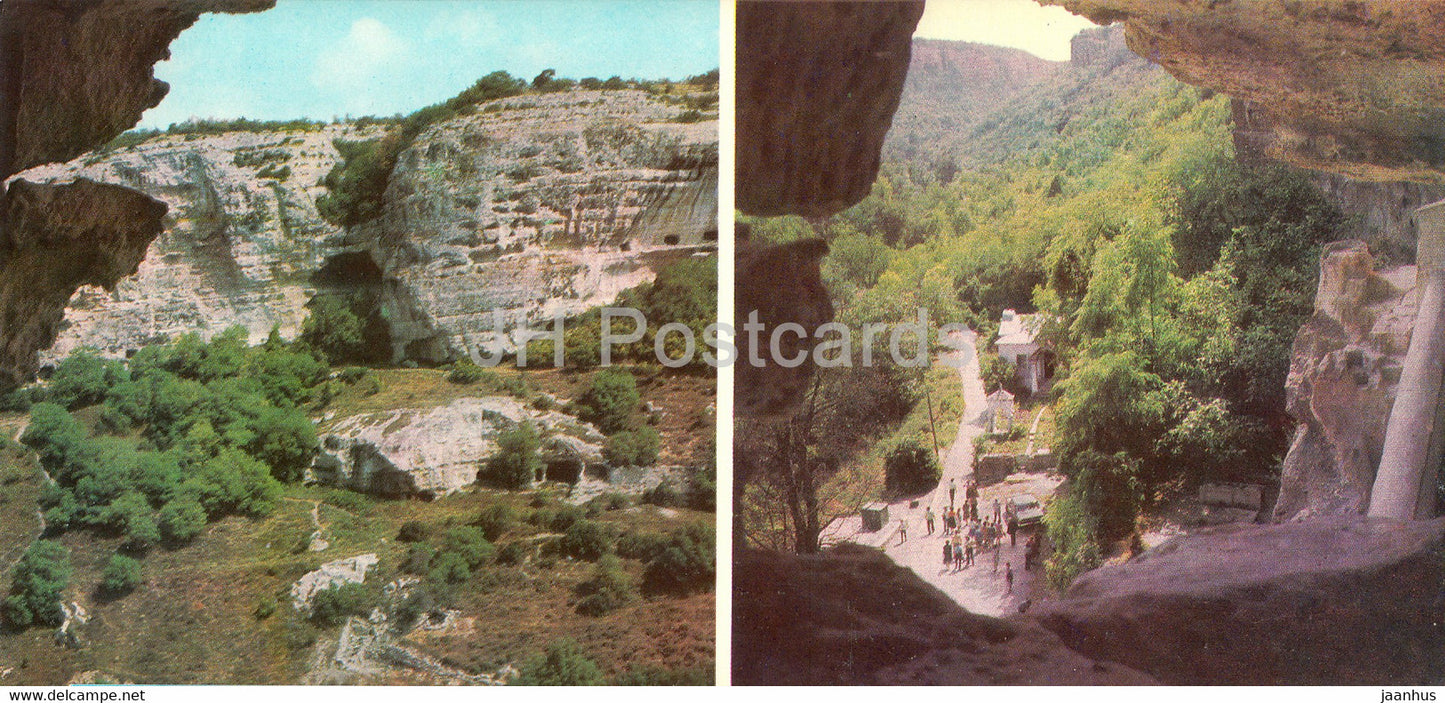 Bakhchisaray Palace Museum - Mayrum Dele Gorge - Uspensky Cave Monastery - Crimea - 1981 - Ukraine USSR - unused - JH Postcards