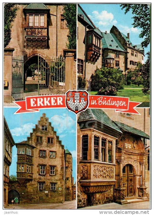 Erker in Büdingen - Germany - 1991 gelaufen - JH Postcards