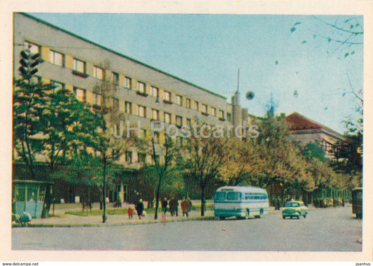 Kaunas - Lenin Avenue - bus - 1965 - Lithuania USSR - unused - JH Postcards