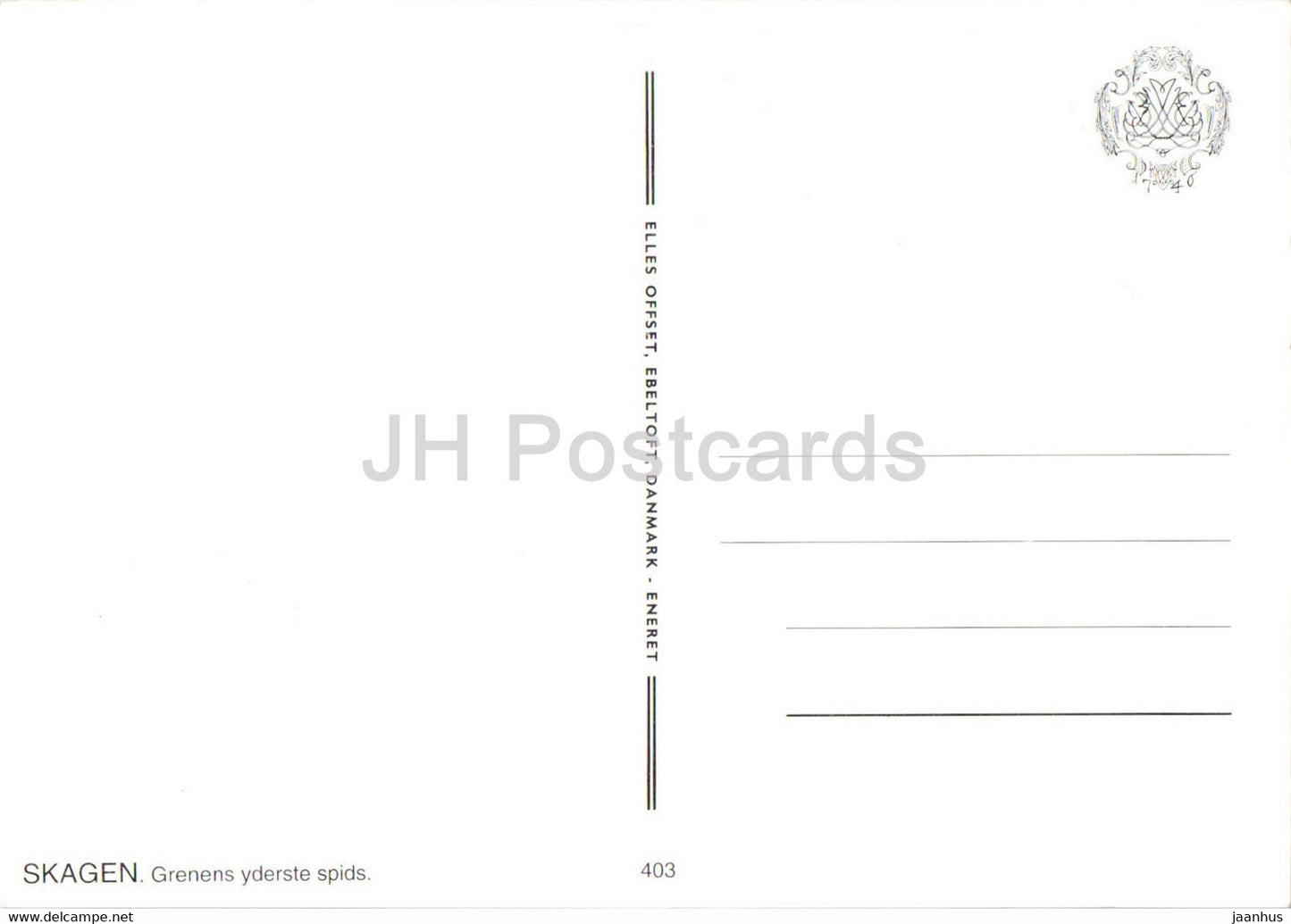 Skagen - Grenen - 403 - Denmark - unused