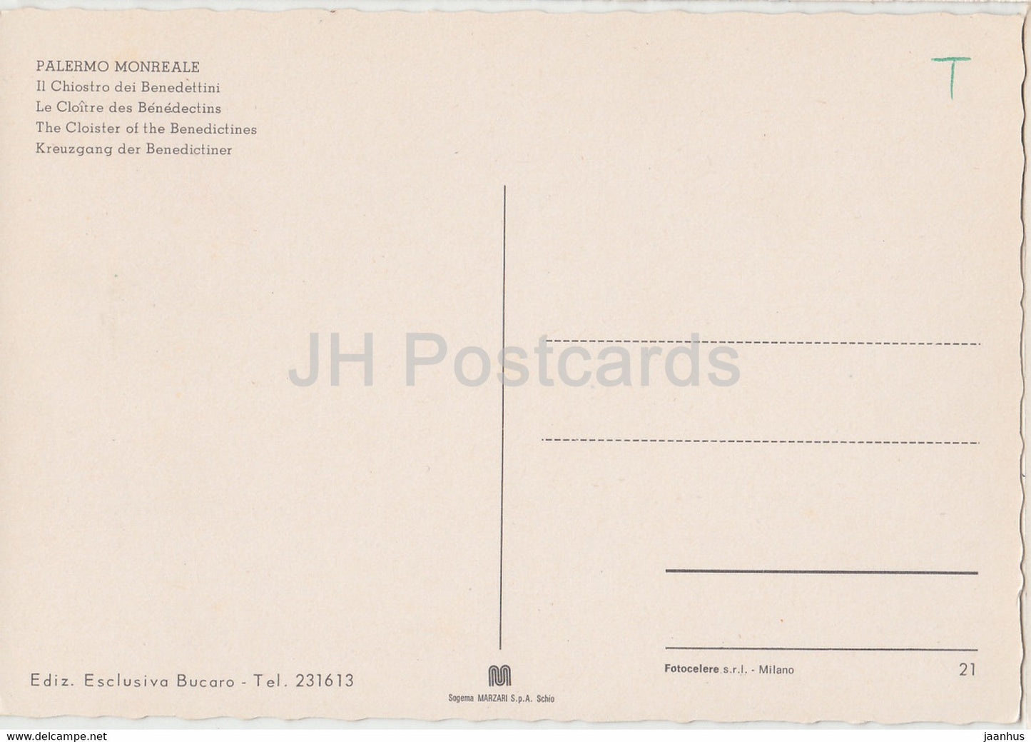 Palermo Monreale - Il Chiostro dei Benedettini - Das Kloster der Benedektiner - 21 - Italien - unbenutzt