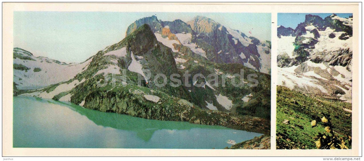 Klukhorsky lake - Ptyshkoye canyon - Karachay-Cherkessia - 1978 - Russia USSR - unused - JH Postcards