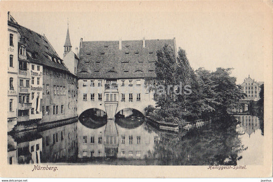Nurnberg - Heiliggeist Spital - old postcard - Germany - unused - JH Postcards