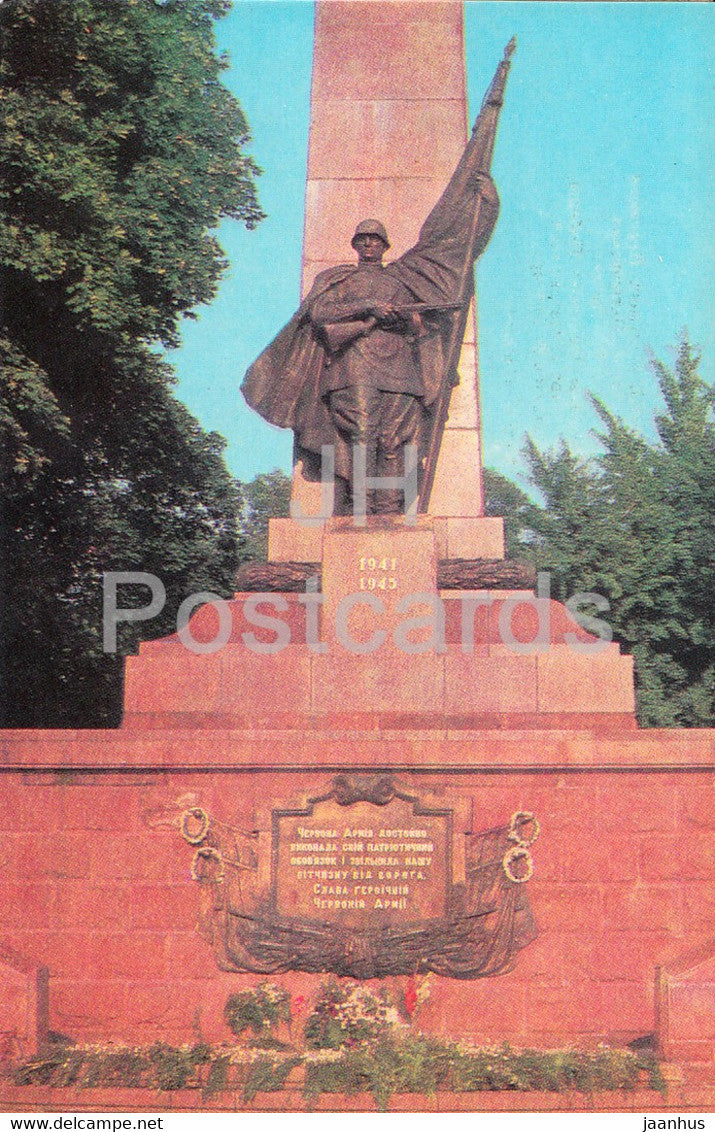 Chernivtsi - Victory Monument - Ukraine USSR - unused - JH Postcards