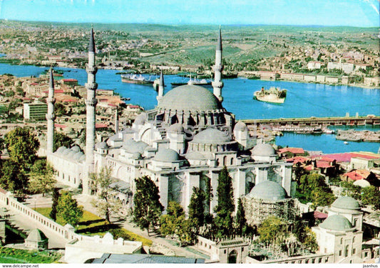 Istanbul - The Minaret of Soliman the Magnificent and the Golden Horn - Keskin - 1990s - Turkey - used - JH Postcards