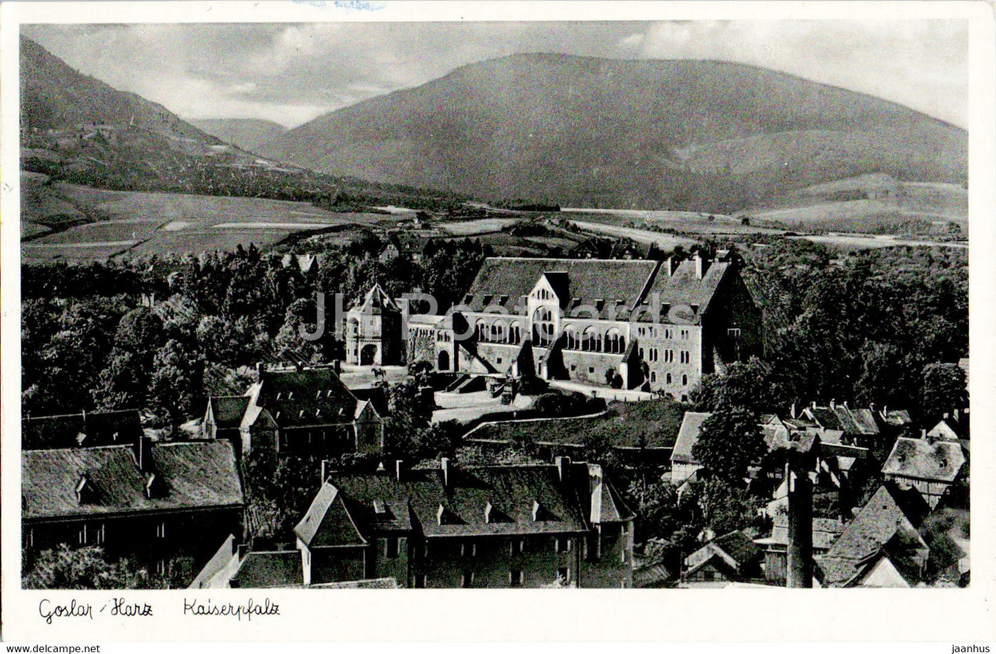 Goslar Harz - Kaiserpfalz - old postcard - 1957 - Germany - used - JH Postcards