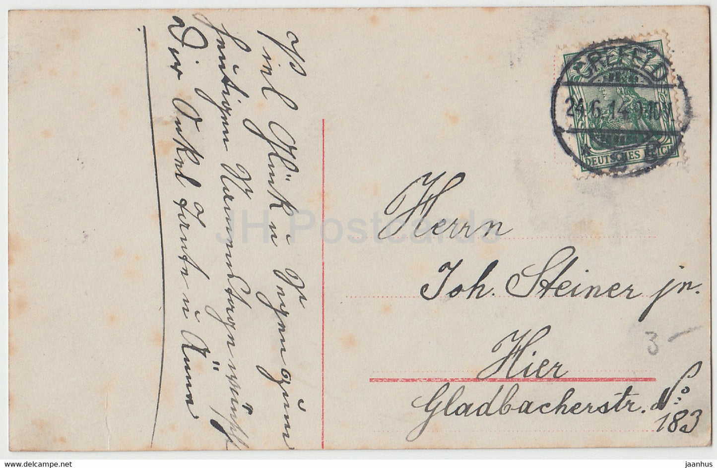 Carte de vœux - Herzlichen Gluckwunsch zum Namenstage - enfants - Amag 60698/1 - carte postale ancienne - 1914 - Allemagne - utilisé