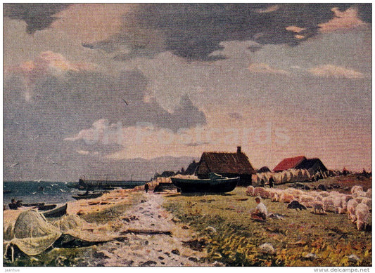 Painting by R. Uutmaa - Puise Cape - Estonian art - Russia USSR - 1957 - unused - JH Postcards